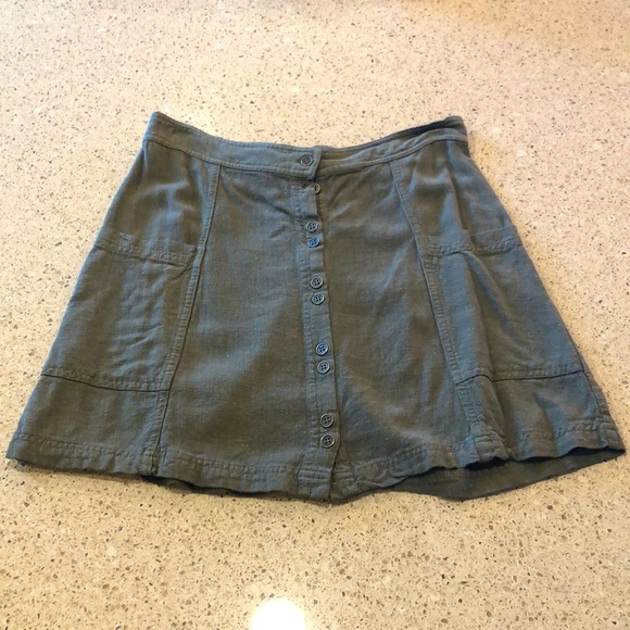 Universal Thread Women’s Linen Skirt - Army Green - Picture 1 of 4